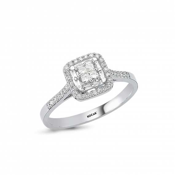 0.33 Carat Baguette Stone-set Diamond Ring