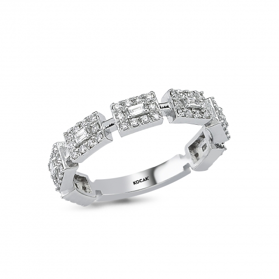 0.51 Carat Baguette Stone-set Diamond Ring