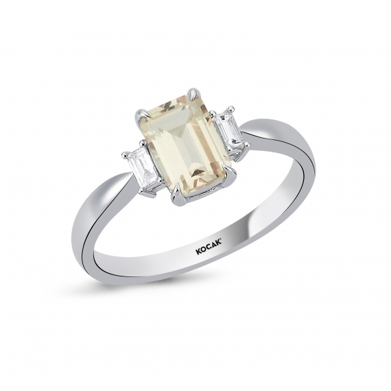 1.44 Carat PadParadscha Diamond Ring