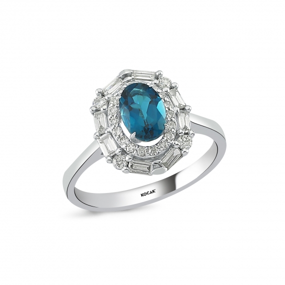 1.10 Carat Londra Blue Diamond Ring