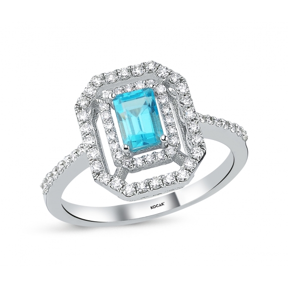 1.30 Carat Londra Blue Diamond Ring