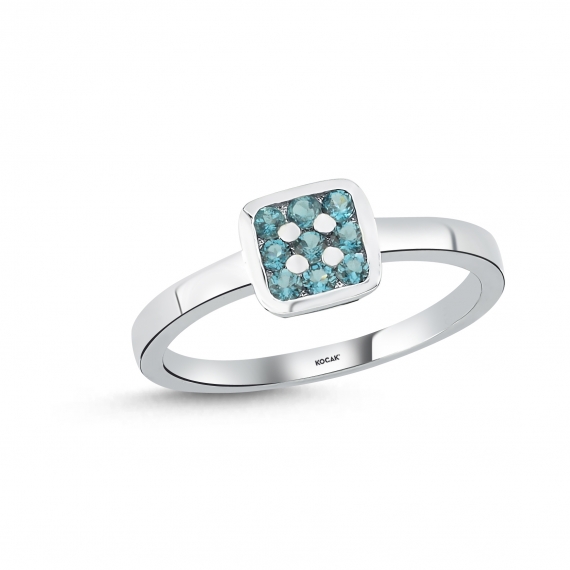 0.24 Carat Colored Stone-set Ring