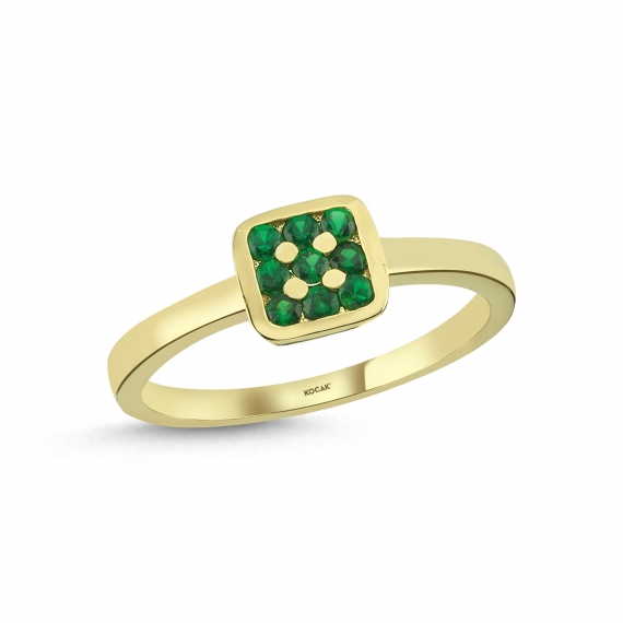 0.26 Carat Tsavorite Stone-set Ring