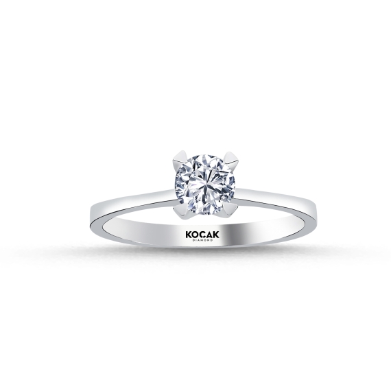 0.50 Carat EF SI Solitaire Diamond Ring