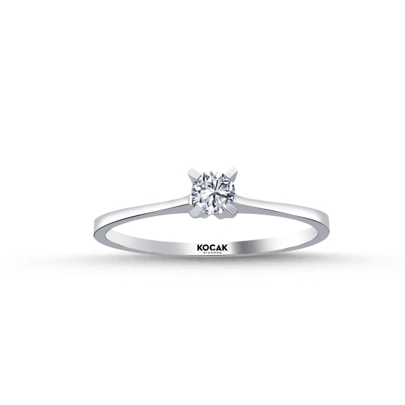 0.15 Carat EF SI Solitaire Diamond Ring