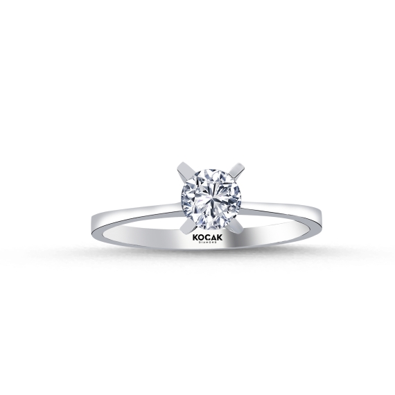 0.50 Carat EF SI Solitaire Diamond Ring
