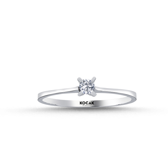 0.09 Carat EF SI Solitaire Diamond Ring