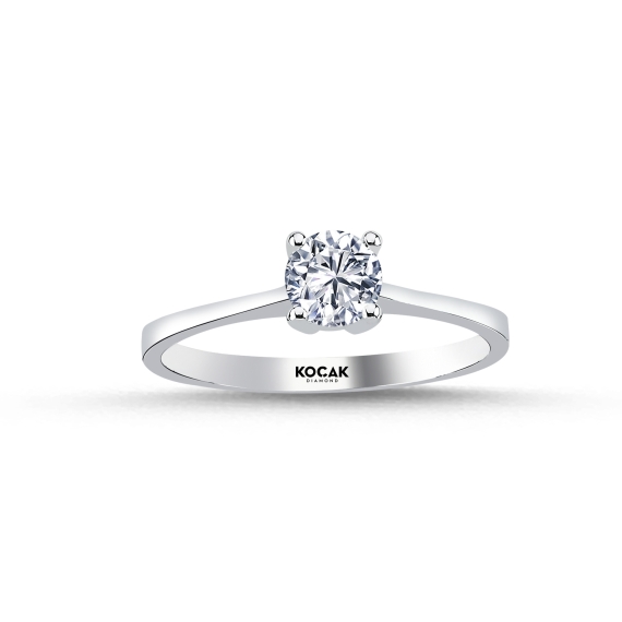 0.50 Carat EF SI Solitaire Diamond Ring