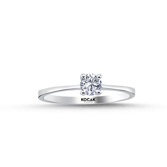 0.30 Carat EF SI Solitaire Diamond Ring