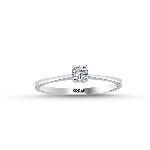 0.15 Carat EF SI Solitaire Diamond Ring