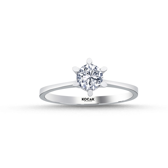 0.50 Carat EF SI Solitaire Diamond Ring