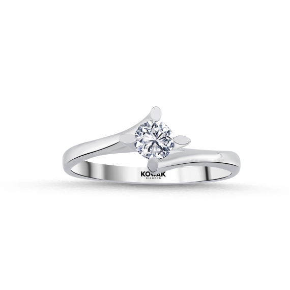 0.30 Carat EF SI Solitaire Diamond Ring