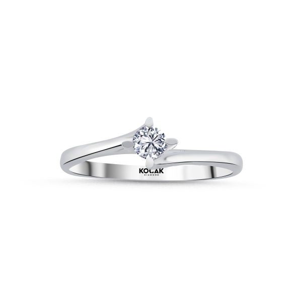 0.15 Carat EF SI Solitaire Diamond Ring